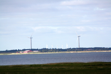June 26th view from 2nd floor towards the fjord