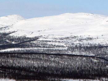 View from hotel in Kiruna,Sweden2