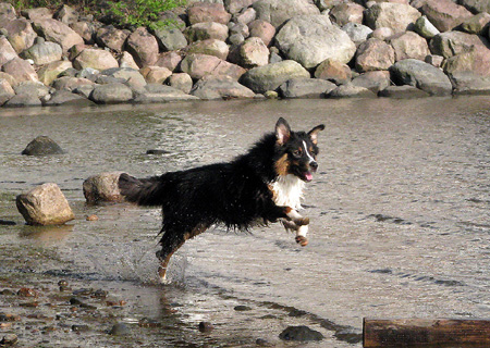 May 17th Hjördis' first swim ever