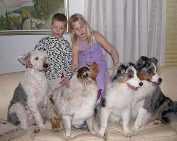 Boxing day, Patrik and Emilia with Ansa, Thyra, Albin and Gösta
